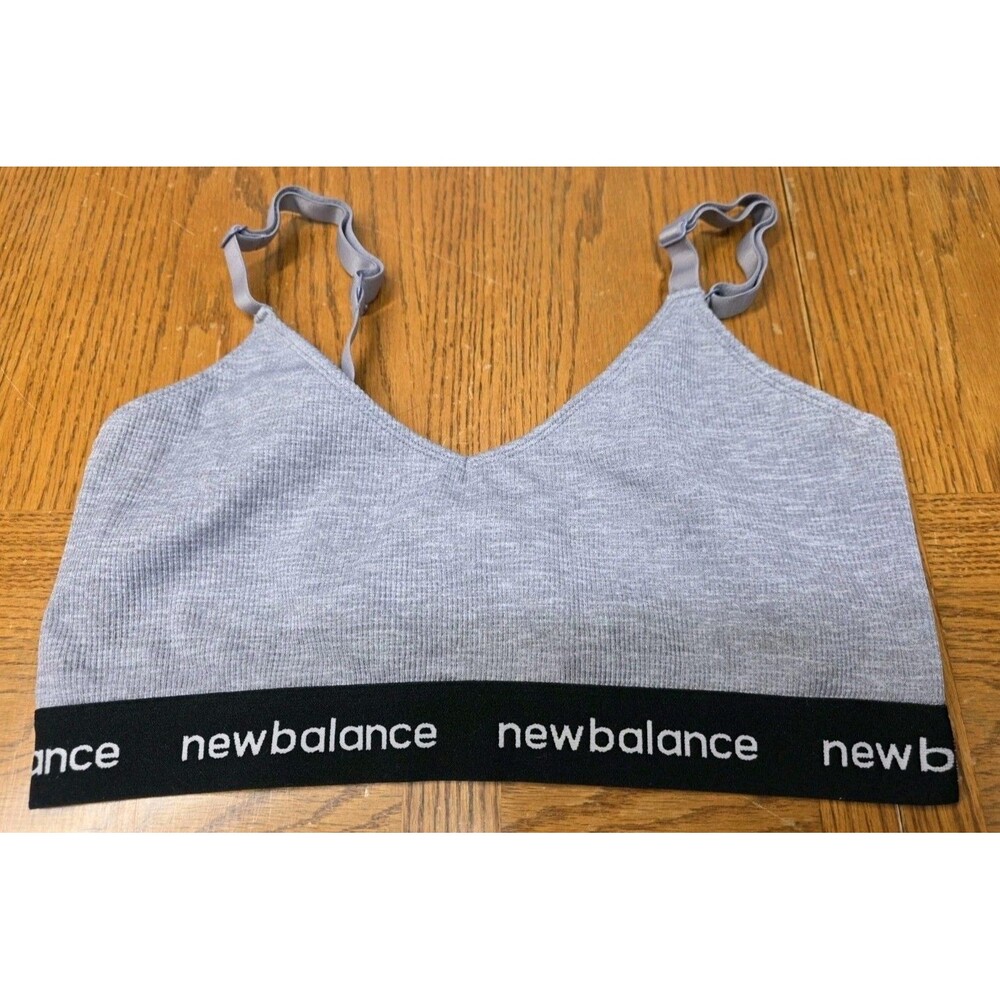 New Balance Gray With Black Sports Bra Size XL